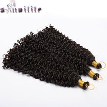 Load image into Gallery viewer, s-noilite 14 Inches100% Real Natural Water Wave Synthetic Hair Extensions For Braid Full Head Afro Braiding for human - X-scape Store
