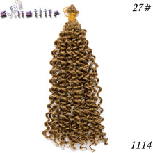 Load image into Gallery viewer, s-noilite 14 Inches100% Real Natural Water Wave Synthetic Hair Extensions For Braid Full Head Afro Braiding for human - X-scape Store