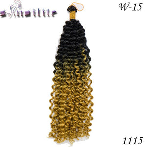s-noilite 14 Inches100% Real Natural Water Wave Synthetic Hair Extensions For Braid Full Head Afro Braiding for human - X-scape Store