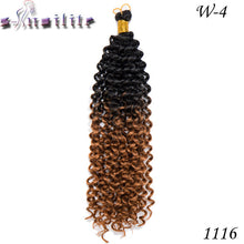 Load image into Gallery viewer, s-noilite 14 Inches100% Real Natural Water Wave Synthetic Hair Extensions For Braid Full Head Afro Braiding for human - X-scape Store