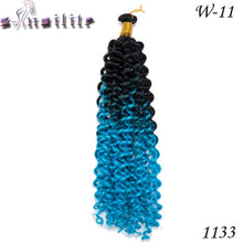 Load image into Gallery viewer, s-noilite 14 Inches100% Real Natural Water Wave Synthetic Hair Extensions For Braid Full Head Afro Braiding for human - X-scape Store