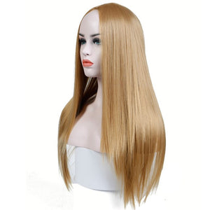SHANGKE 22 inch Long Straight Black Wig Hairstyles Heat Resistant Synthetic Wigs For Women Long Female Wigs Women - X-scape Store