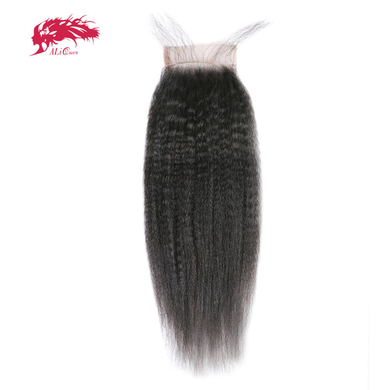 Human Virgin Brazilian Kinky Straight Lace Closure Hair - X-scape Store