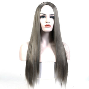 SHANGKE 22'' Long Straight  Wig Women Hairstyles Heat Resistant Synthetic Wigs For  Women African American Hairpieces - X-scape Store