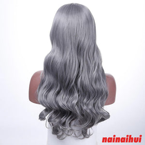 SHANGKE Long Wavy Cosplay Brown Synthetic Hair Wigs For African Americans Heat Resistant Hair Costume Wigs - X-scape Store