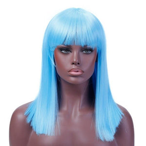 40CM Hair Long Straight  Wig Heat Resistant Synthetic Cosplay Wigs - X-scape Store