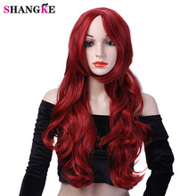 Load image into Gallery viewer, 26&quot; Long Kinky Curly Wigs Cosplay Wigs Heat Resistant Synthetic Costumes Wig Blue SHANGKE - X-scape Store