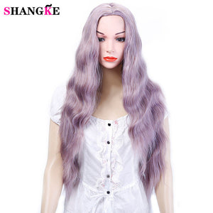 26" Long Kinky Curly Wigs Cosplay Wigs Heat Resistant Synthetic Costumes Wig Blue SHANGKE - X-scape Store