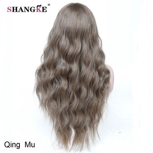 26" Long Kinky Curly Wigs Cosplay Wigs Heat Resistant Synthetic Costumes Wig Blue SHANGKE - X-scape Store