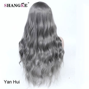 26" Long Kinky Curly Wigs Cosplay Wigs Heat Resistant Synthetic Costumes Wig Blue SHANGKE - X-scape Store