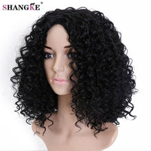 Load image into Gallery viewer, SHANGKE HAIR Afro Kinky Wig Curly Synthetic Wigs For  Women Heat Resistant Female Wigs Women Natural Looking African Wigs - X-scape Store