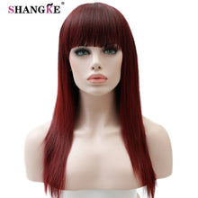 Load image into Gallery viewer, SHANGKE 22&#39;&#39; Long  Hair Wigs For Women Synthetic Wigs For  Women Heat Resistant False Hair Pieces Women Hairstyles - X-scape Store