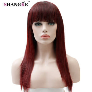 SHANGKE 22'' Long  Hair Wigs For Women Synthetic Wigs For  Women Heat Resistant False Hair Pieces Women Hairstyles - X-scape Store
