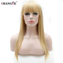Load image into Gallery viewer, SHANGKE 22&#39;&#39; Long Straight blonde Wig For Women Synthetic Wigs For  Women Heat Resistant False Hair Pieces Women Hairstyles - X-scape Store