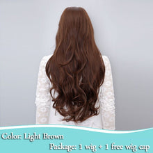 Load image into Gallery viewer, SHANGKE 26&#39;&#39; Long Wavy Blonde Wigs Blonde Heat Resistant Synthetic Female Wigs For  White Women Fake Hair Pieces - X-scape Store