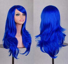 Load image into Gallery viewer, SHANGKE Long Kinky Curly Wigs Synthetic Fibre Purple Cosplay Wig - X-scape Store