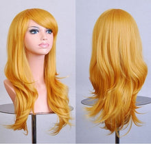 Load image into Gallery viewer, SHANGKE Long Kinky Curly Wigs Synthetic Fibre Purple Cosplay Wig - X-scape Store