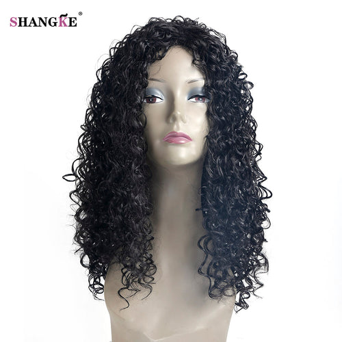 SHANGKE  Women Short Afro Kinky Curly Hair African Synthetic High Temperature Fiber Cosplay Wig - X-scape Store