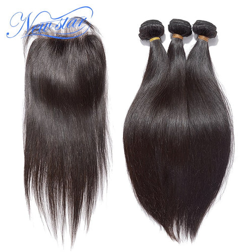Brazilian Virgin Straight Human Hair 3 Bundles Weaving - X-scape Store