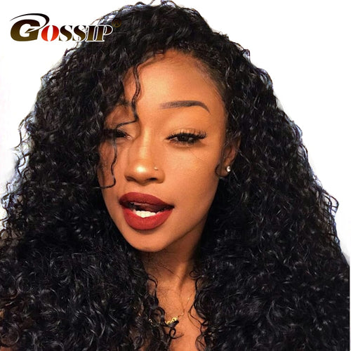 Curly Human Hair Brazilian Water Wave 360 Lace Frontal Wigs - X-scape Store