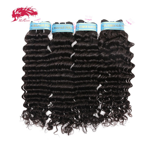 4Pcs Lot Peruvian Deep Wave Virgin Hair 100% Unprocessed Hair - X-scape Store