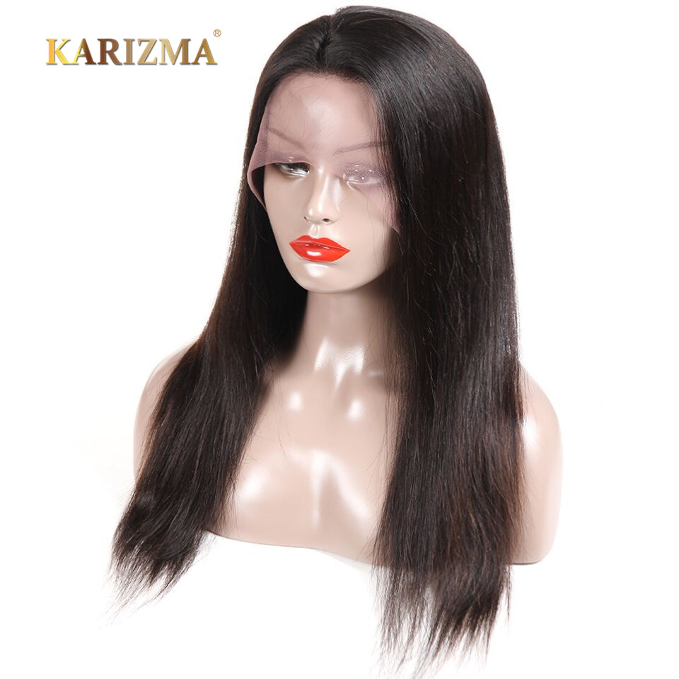 360 Lace Frontal Wig Karizma 130% Indian Straight Hair Remy Human Hair - X-scape Store