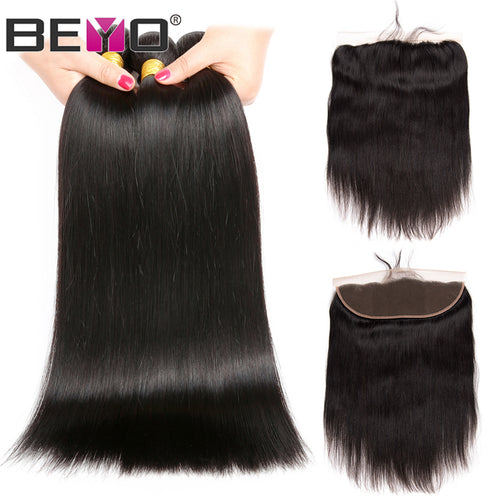 Human Hair Bundles With Closure Lace Frontal Closure - X-scape Store