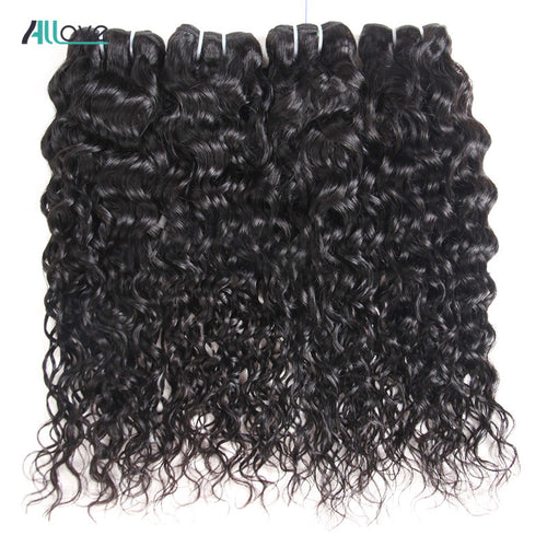 Indian Water Wave Human Hair Bundles Natural Black Non-Remy - X-scape Store
