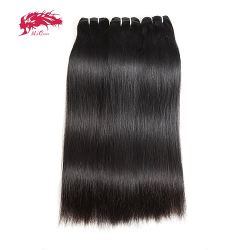 3Pcs Lot Young Girl Brazilian Straight Human Hair Weave Bundles Natural Color Virgin Hair - X-scape Store